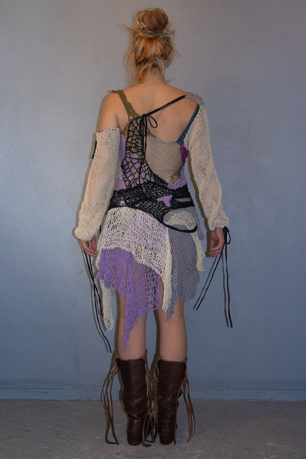 MIDI DRESS "TINKKNIT" MULTICOLOR