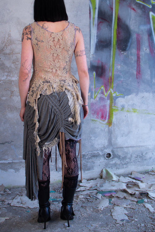 ASYMMETRICAL SKIRT "TINKTIED"