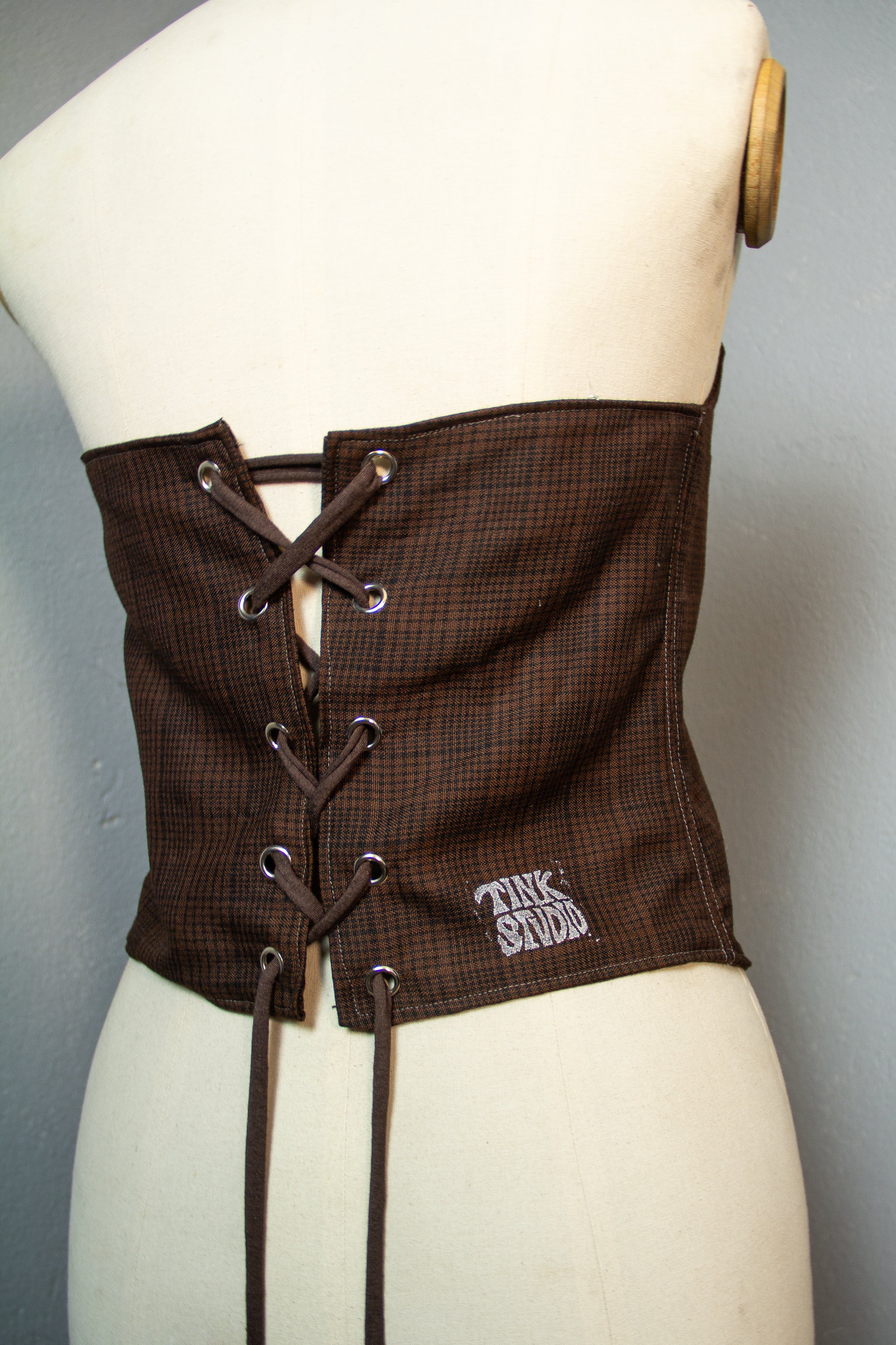 TOP "TINKCORSET" BROWN