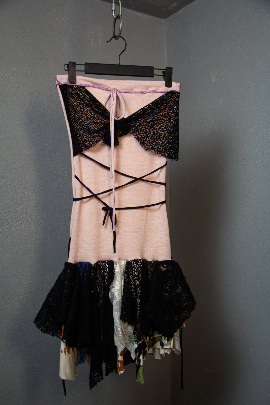 MINI DRESS "TINKSCRAP" BABY PINK