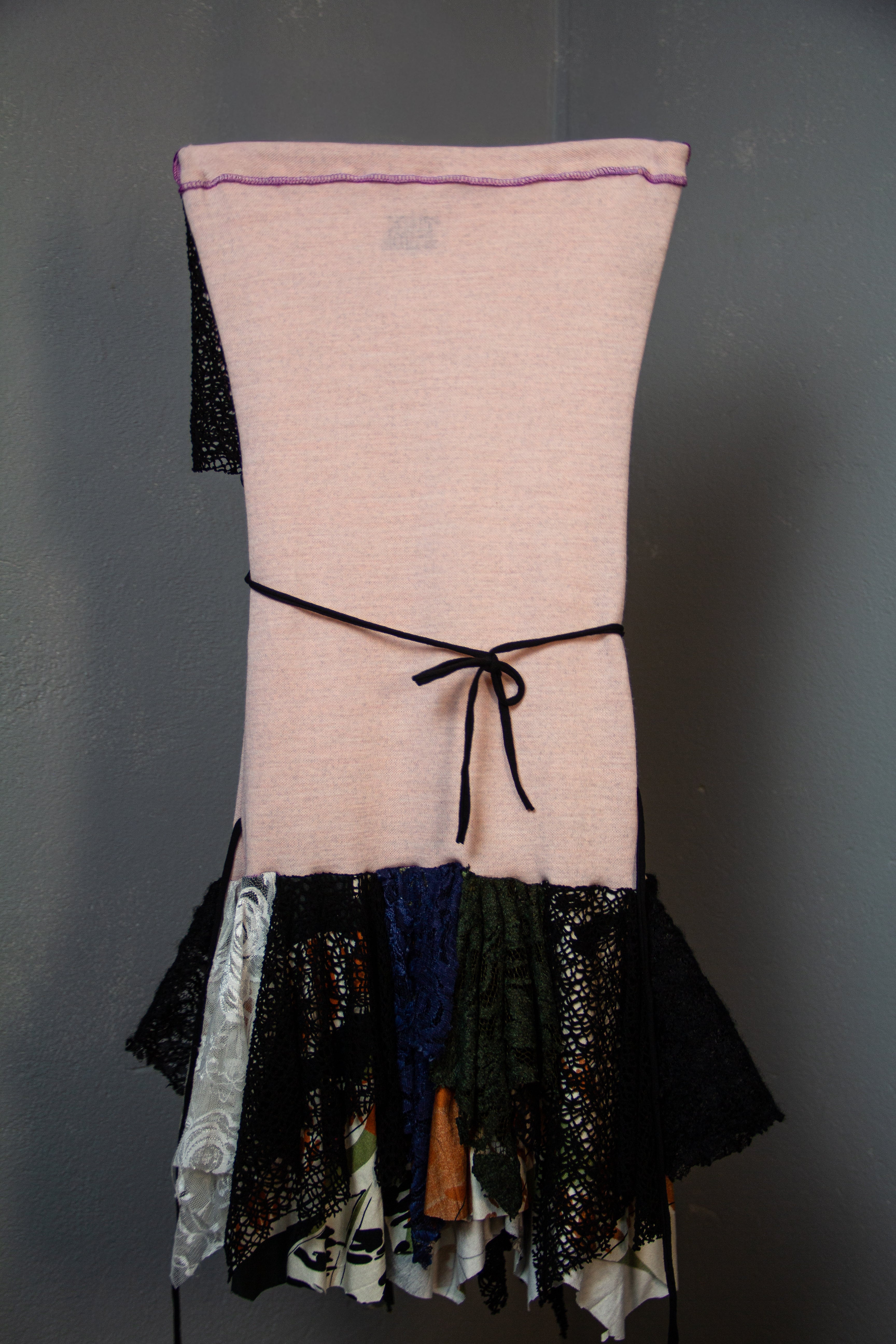 MINI DRESS "TINKSCRAP" BABY PINK