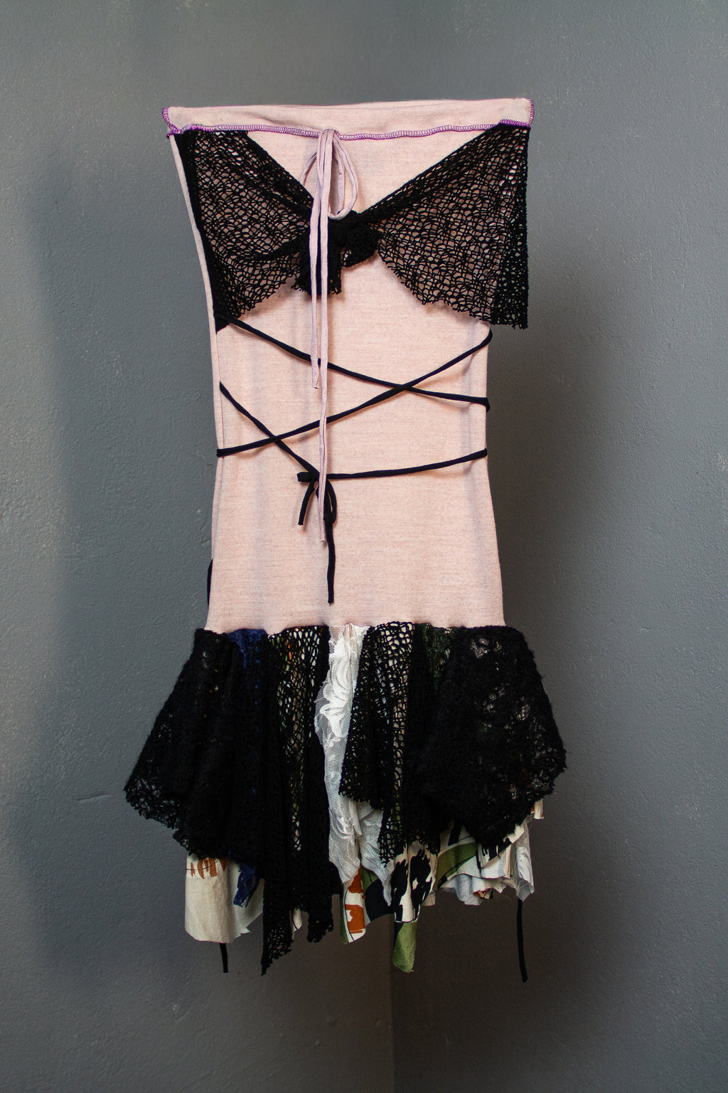 MINI DRESS "TINKSCRAP" BABY PINK